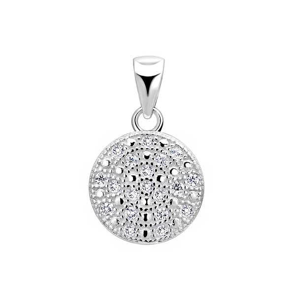 Silver Round Pendant - 6598 Silver Round Pendant - 6598