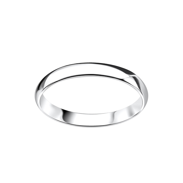 3mm Silver Band Ring - 6298