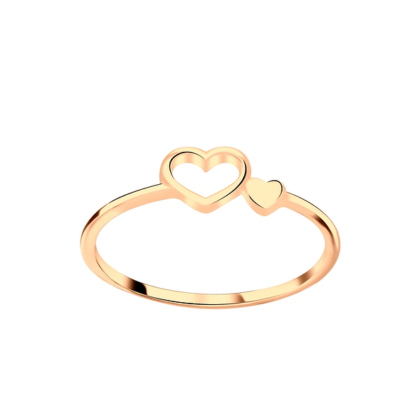 Silver Double Heart Ring - 6252 Silver Double Heart Ring - 6252