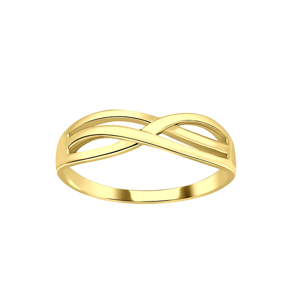 Silver Intertwined Ring - 3811