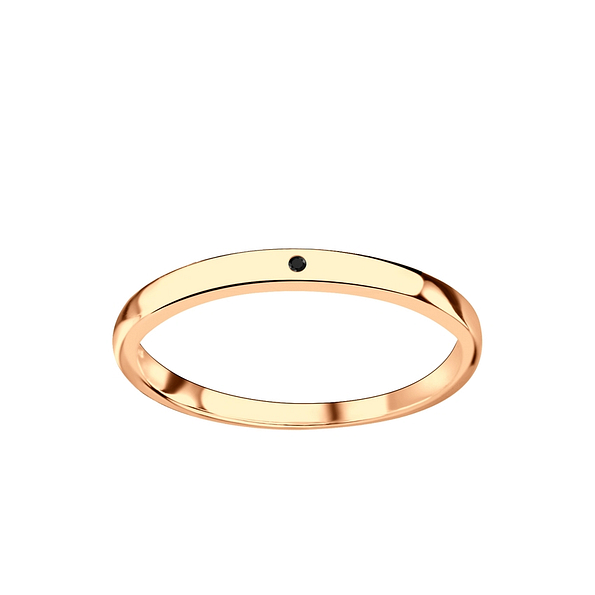 Silver Cubic Zirconia Band Ring - 6329