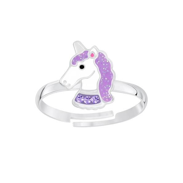 Silver Unicorn Adjustable Ring - 5240