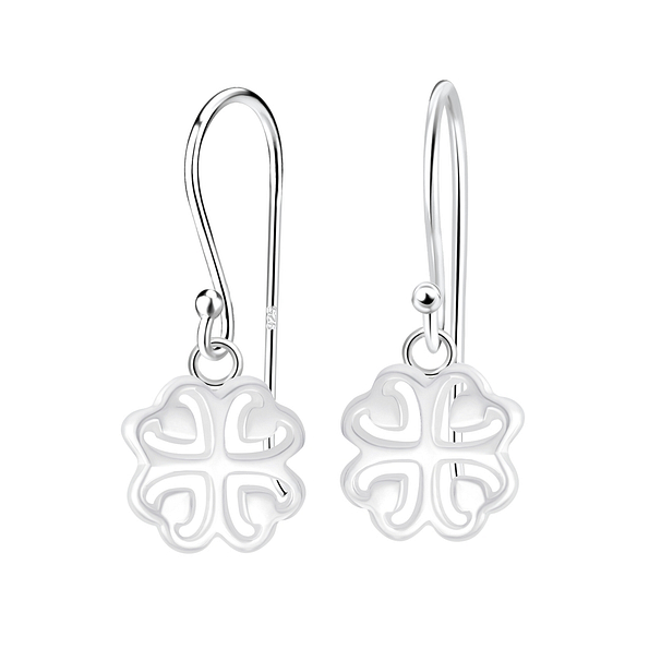 Silver Clover Earrings - 6720