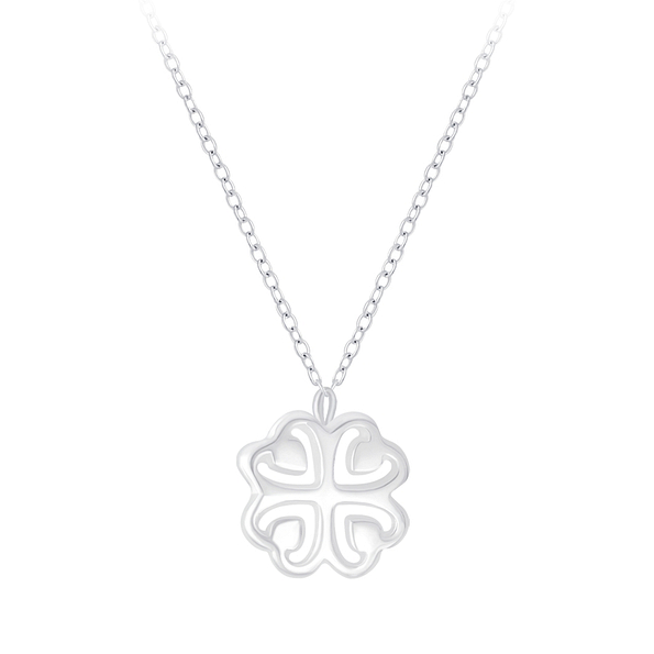 Silver Clover Necklace - 6732