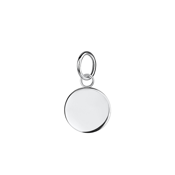 Silver Round Pendant - 6829