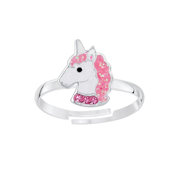 Silver Unicorn Adjustable Ring - 6588