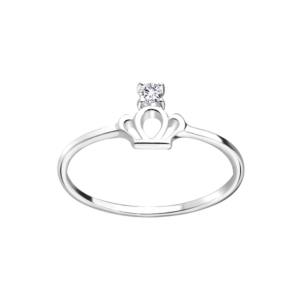 Silver Crown Ring - 7060