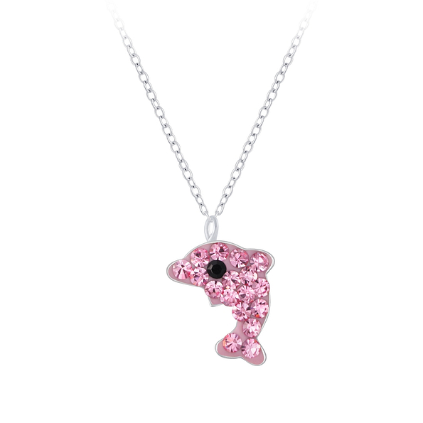 Silver Dolphin Necklace - 7390