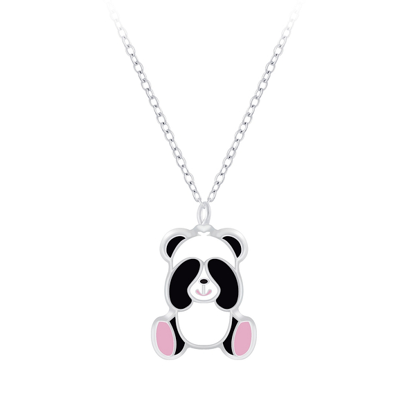 Silver Panda Necklace - 7211