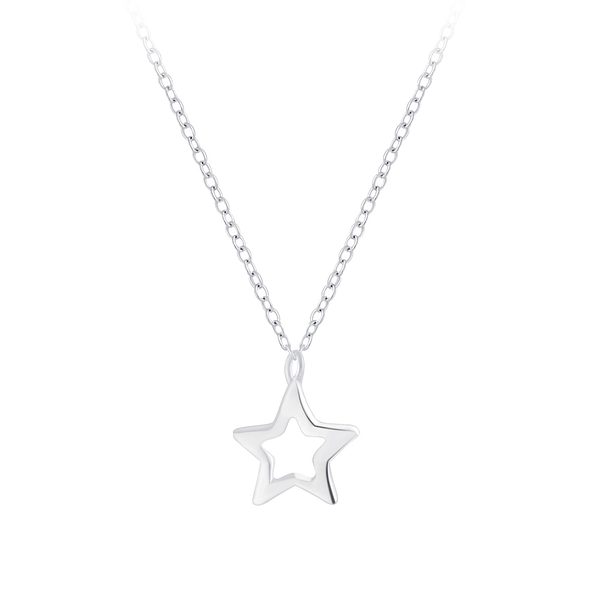 Silver Star Necklace - 7171