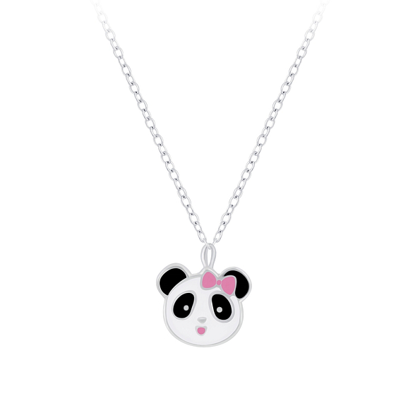 Silver Panda Necklace - 7212