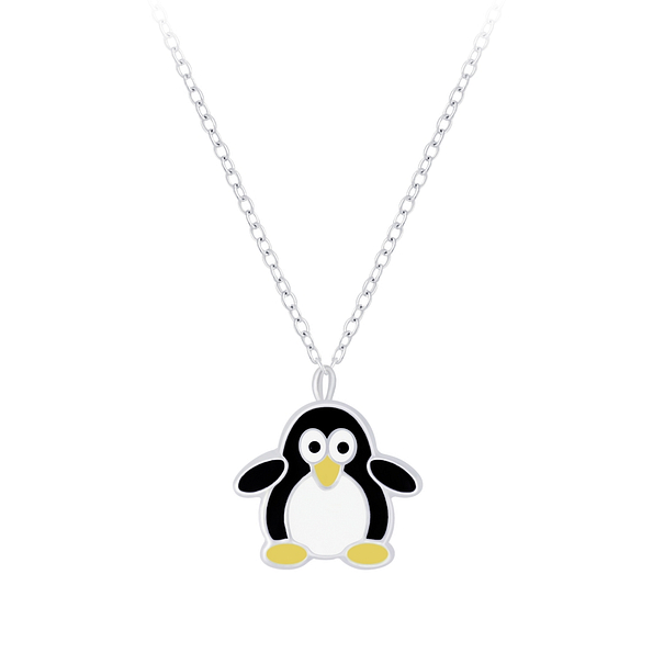 Silver Penguin Necklace - 7361