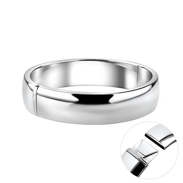 15mm Silver Bangle - 7507