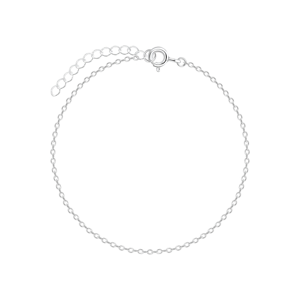 18cm Silver Extendable Chain Bracelet - 6354