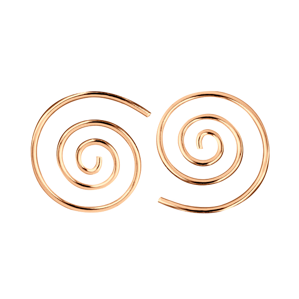 Silver Swirl Hoop Earrings - 7472 Silver Swirl Hoop Earrings - 7472