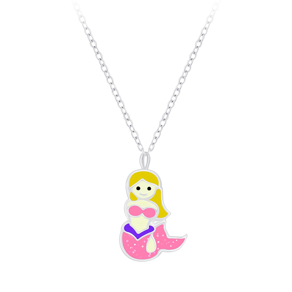 Silver Mermaid Necklace - 7570