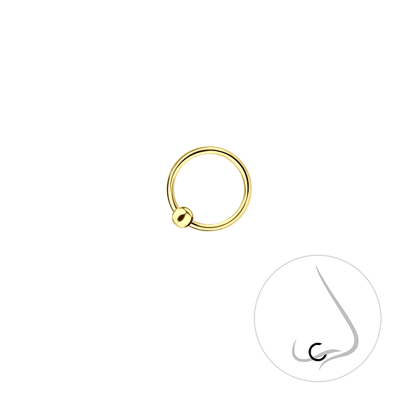 8mm Silver Ball Closure Ring - 6580 8mm Silver Ball Closure Ring - 6580