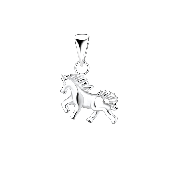 Silver Horse Pendant - 6523