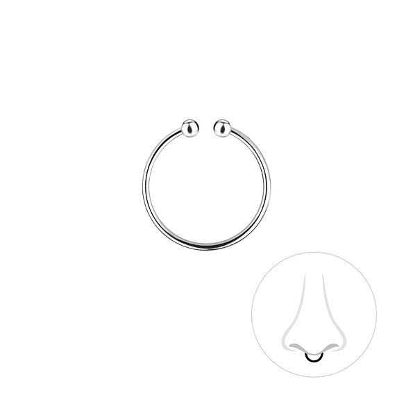12mm Silver Septum Clip - 3362 12mm Silver Septum Clip - 3362