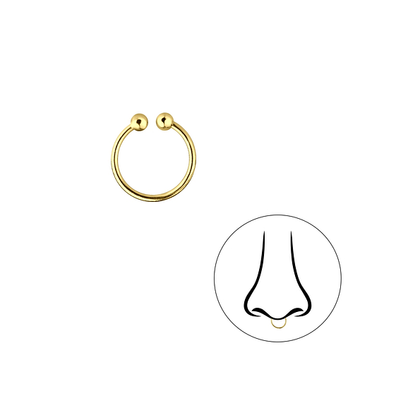 8mm Silver Septum Clip - 7465