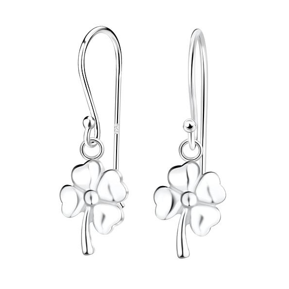 Silver Clover Earrings - 8307