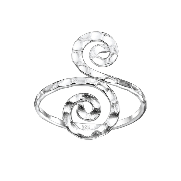 Silver Spiral Ring - 7584