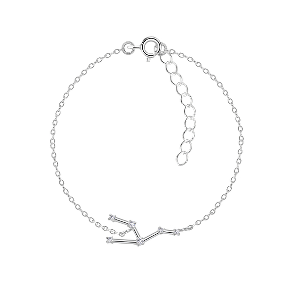 Silver Taurus Constellation Bracelet - 7939