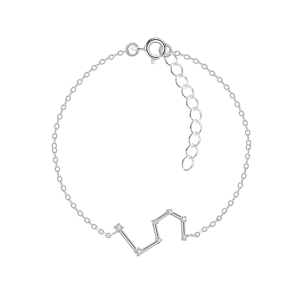 Silver Leo Constellation Bracelet - 7942