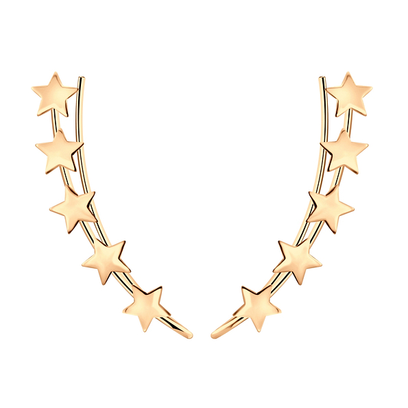 Silver Star Ear Climbers - 7912