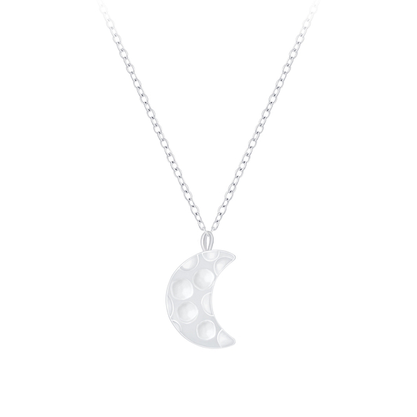 Silver Moon Necklace - 7906