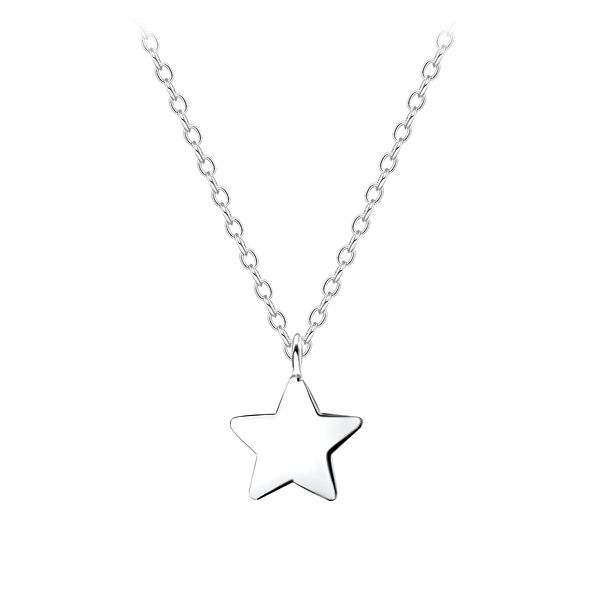 Silver Star Necklace - 8277