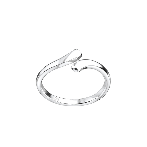 Silver Opened Toe Ring - 8121