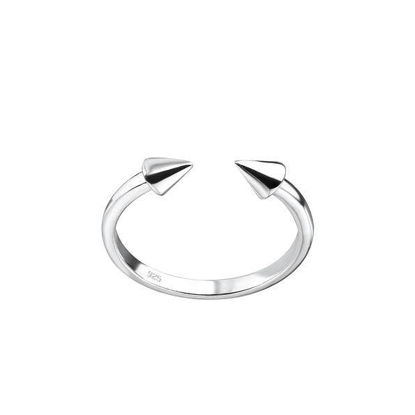 Silver Opened Toe Ring - 8127