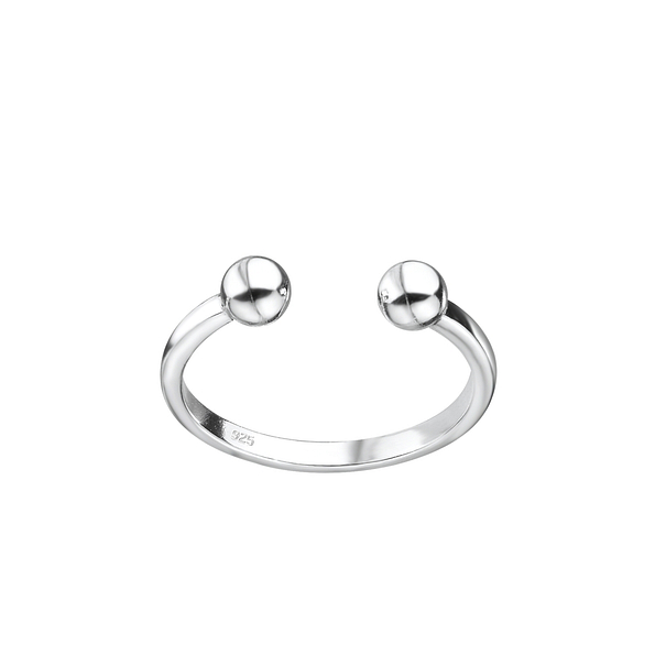 Silver Ball Toe Ring - 8128