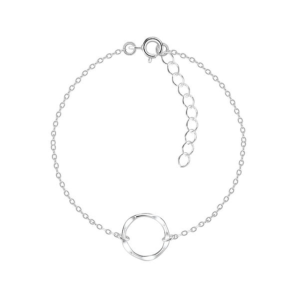 Silver Circle Bracelet - 8228