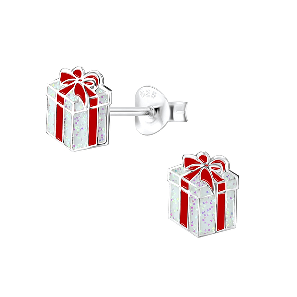 Silver Gift Stud Earrings - 8417