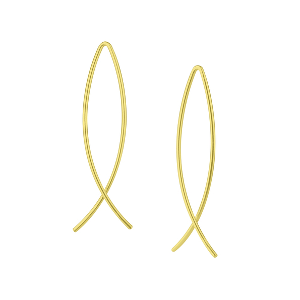 Silver Wire Earrings - 4819