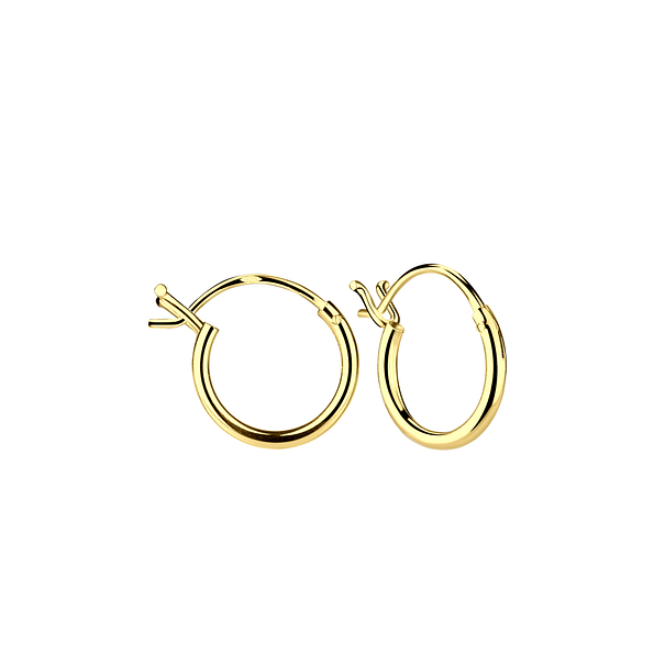 10mm Silver French Lock Hoop Earrings - 8314 10mm Silver French Lock Hoop Earrings - 8314