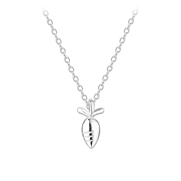 Silver Carrot Necklace - 8376