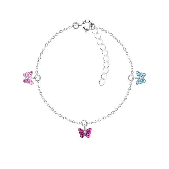 Silver Butterfly Bracelet - 7936