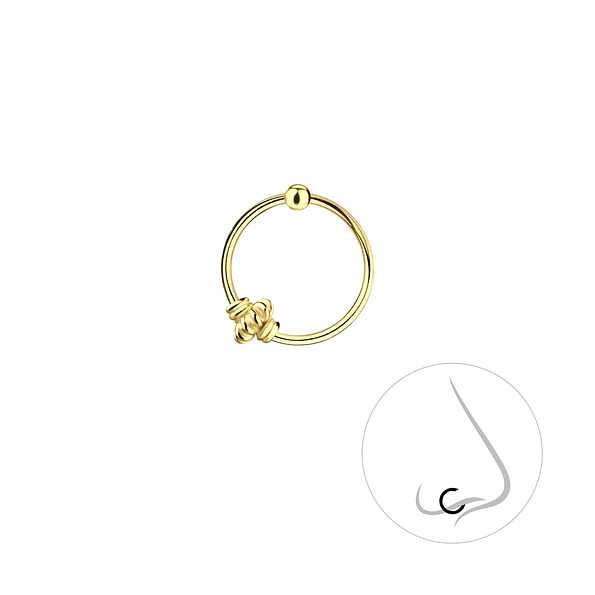 Silver Bali Ball Closure Ring - 8669