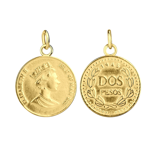 Silver Coin Pendant - 8802
