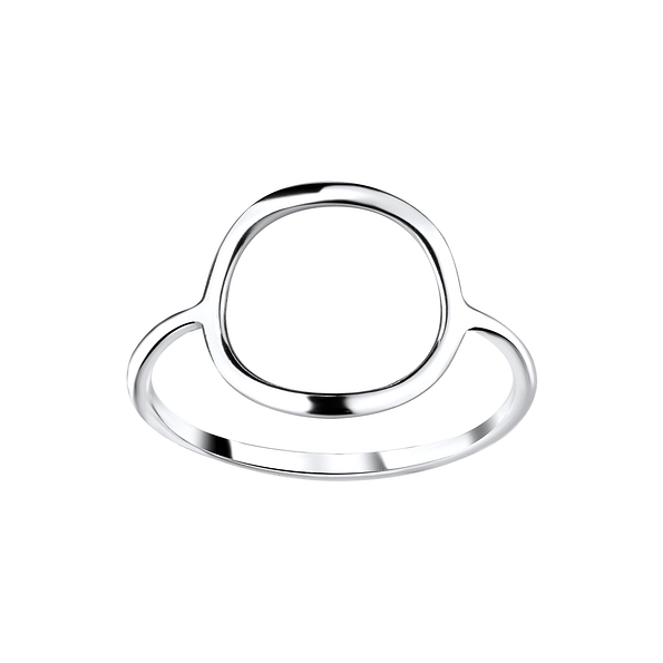 Silver Circle Ring - 8908