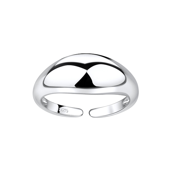 Silver Dome Open Ring - 8911