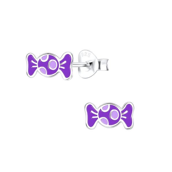 Silver Candy Stud Earrings - 9133