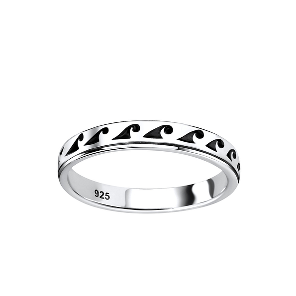 Silver Wave Ring - 8937