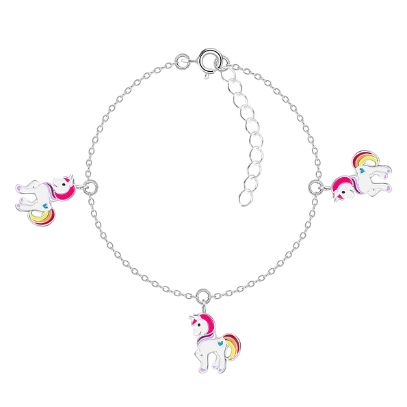 Silver Unicorn Bracelet - 8784