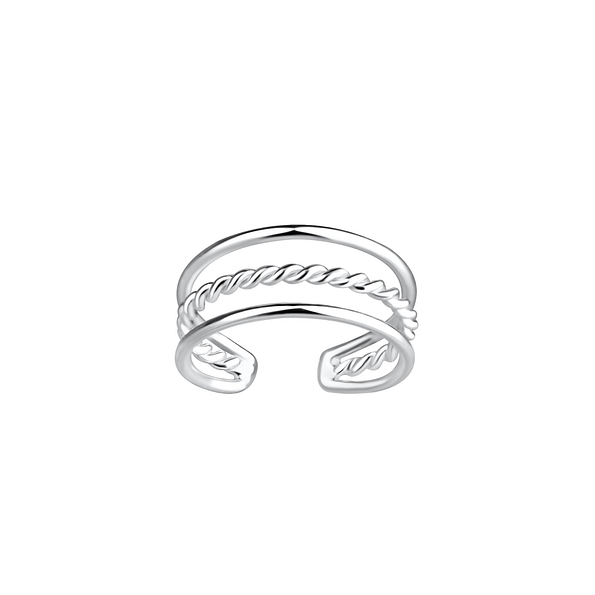 Silver Twisted Ear Cuff - 9205 Silver Twisted Ear Cuff - 9205