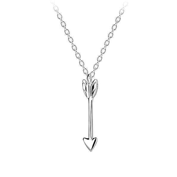 Silver Arrow Necklace - 13372