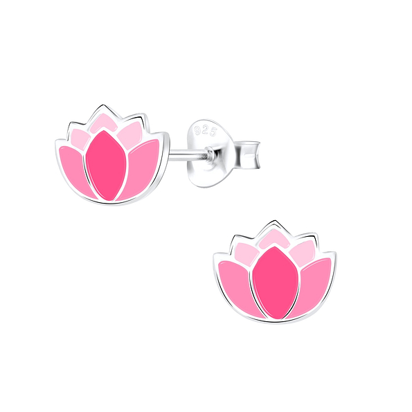 Silver Flower Stud Earrings - 9098 Silver Flower Stud Earrings - 9098
